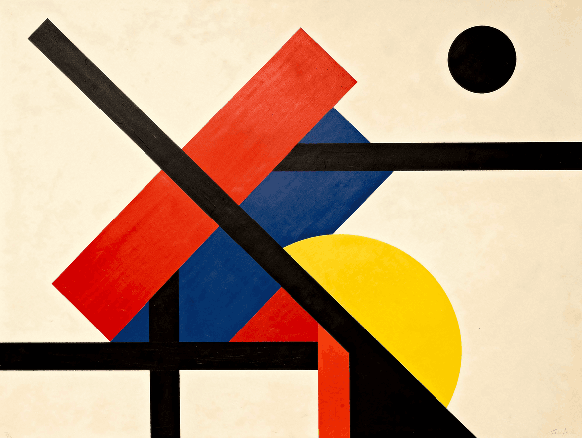 AI-generated art in the Bauhaus style