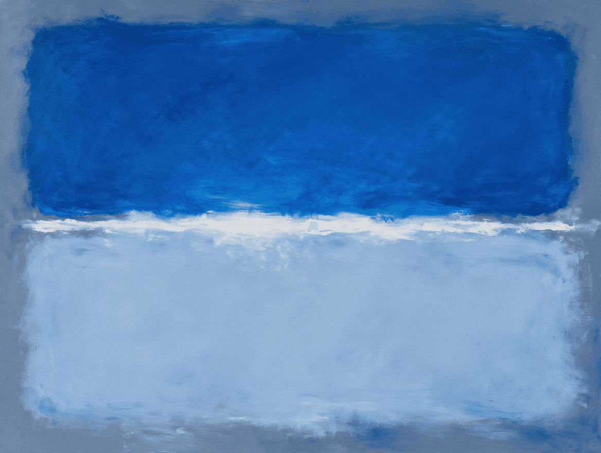 AI-generated art in the Color Field style